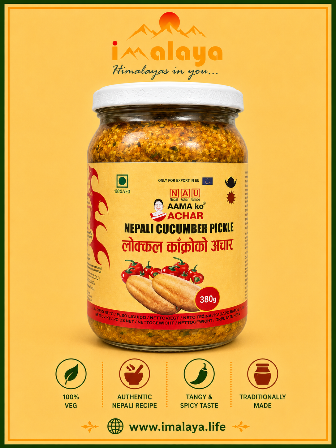 Cucumber Pickles- Kakro ko Achar