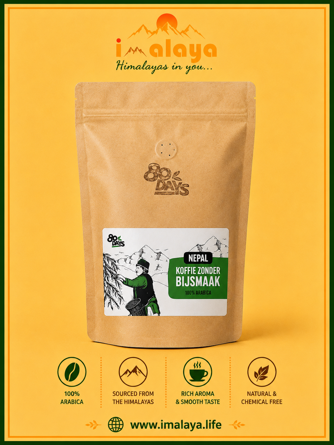 80Days Nepali Coffee 1kg.